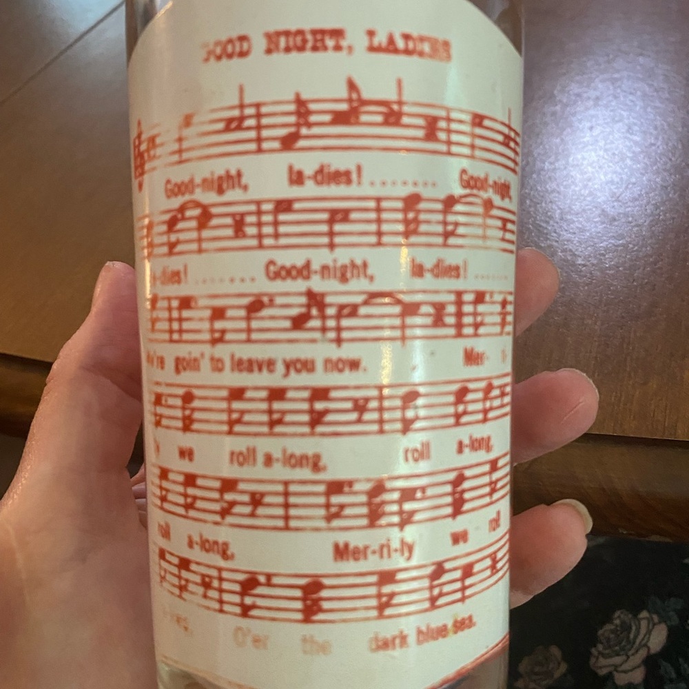 Vintage Hazel Atlas Song Glass “Goodnight, ladies” - Picture 5 of 12